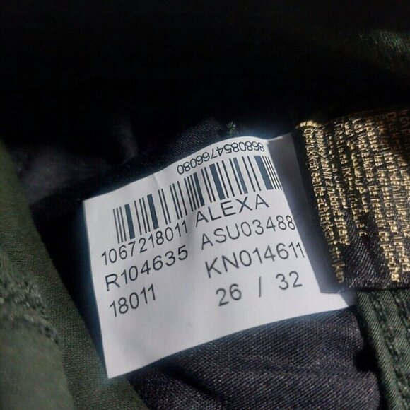 Mavi Gold ALEXA Mid Rise Skinny Denim Jeans Womens 26 X 32 Green Pants Sample - Picture 5 of 8